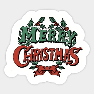 Hand Drawn Christmas Wreath Sticker